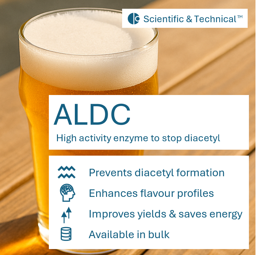 alpha acetolactate decarboxylase (ALDC)