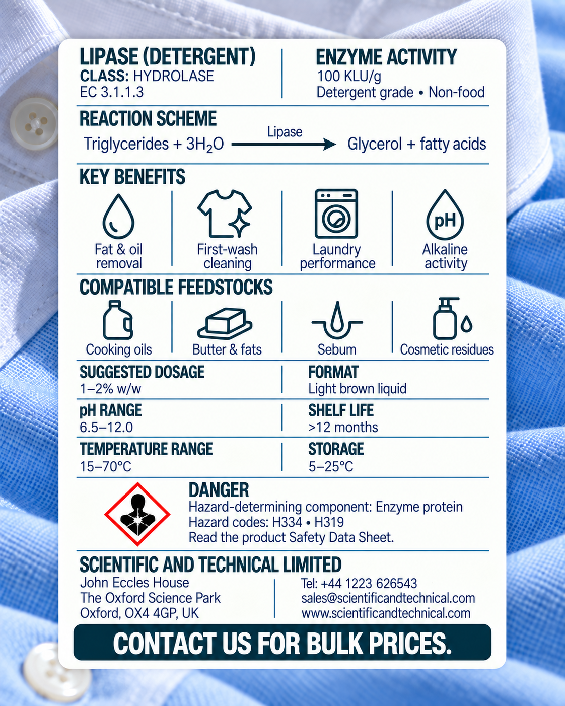 Lipase (eco detergent)