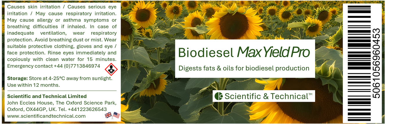 Biodiesel Max Yield Pro