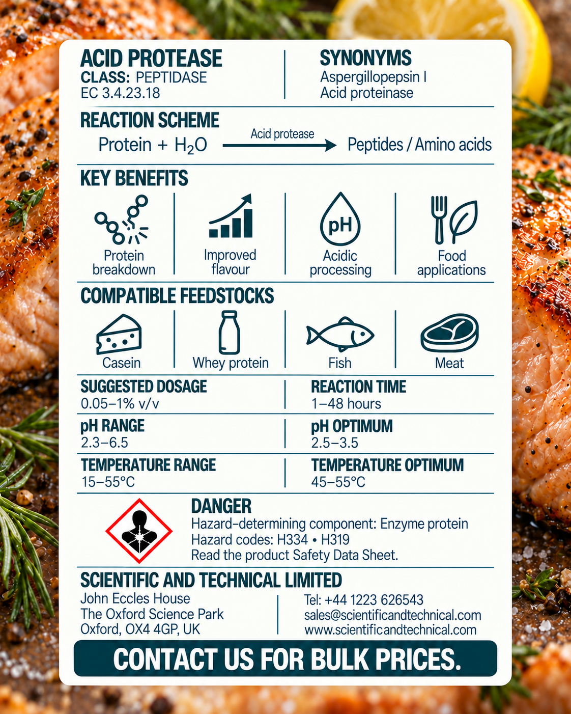 Protease (acidic) back card: reaction, benefits, dosage and safety