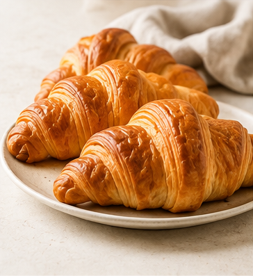 Golden croissants