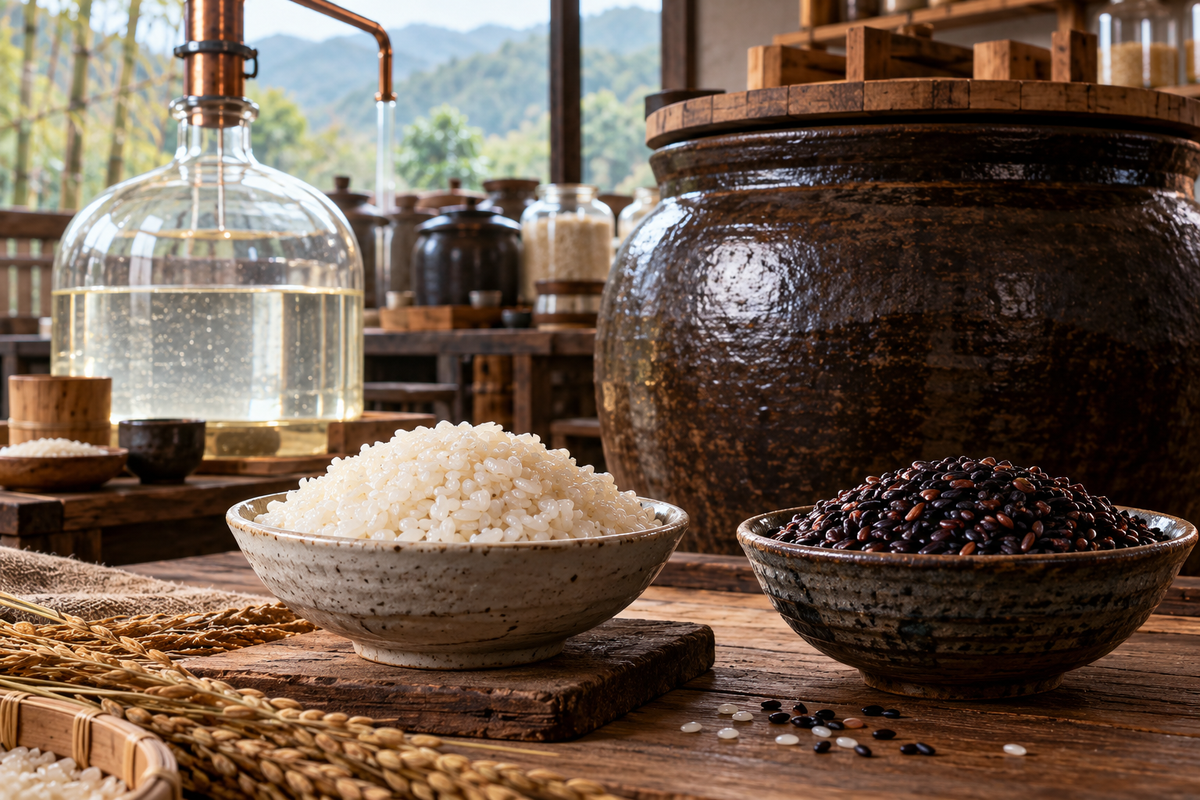 Enzymes for Uncooked Rice Fermentation: A Practical Trial