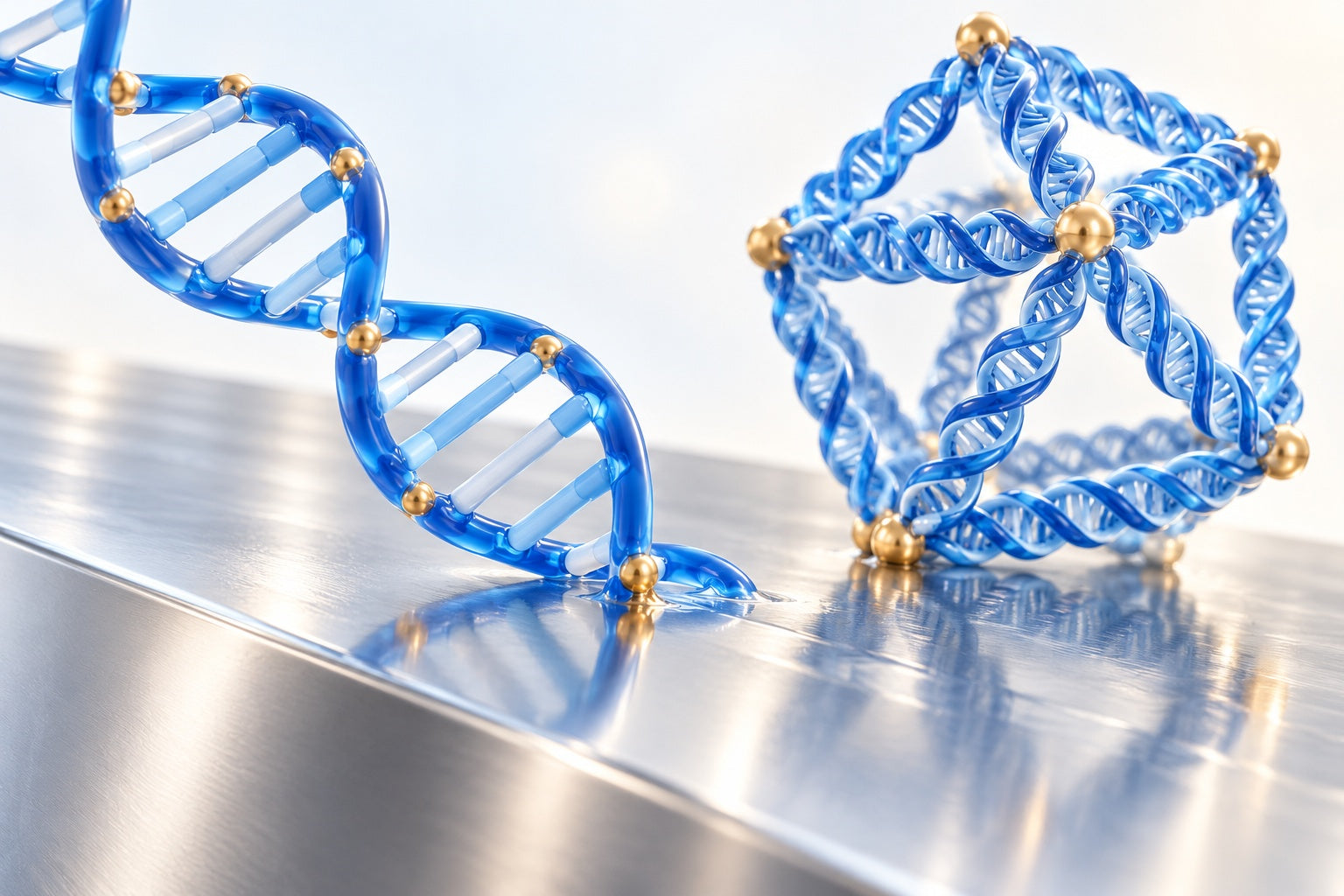 Conceptual illustration for Nucleic Acids Nanoscience at Interfaces Special Issue