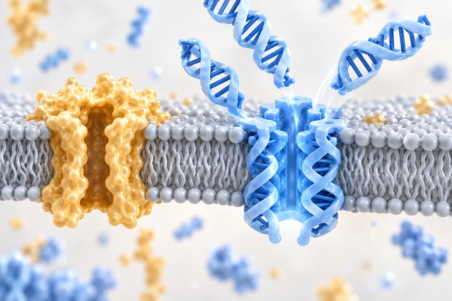 Conceptual illustration for NANOTECHNOLOGY. Changing of the guard.