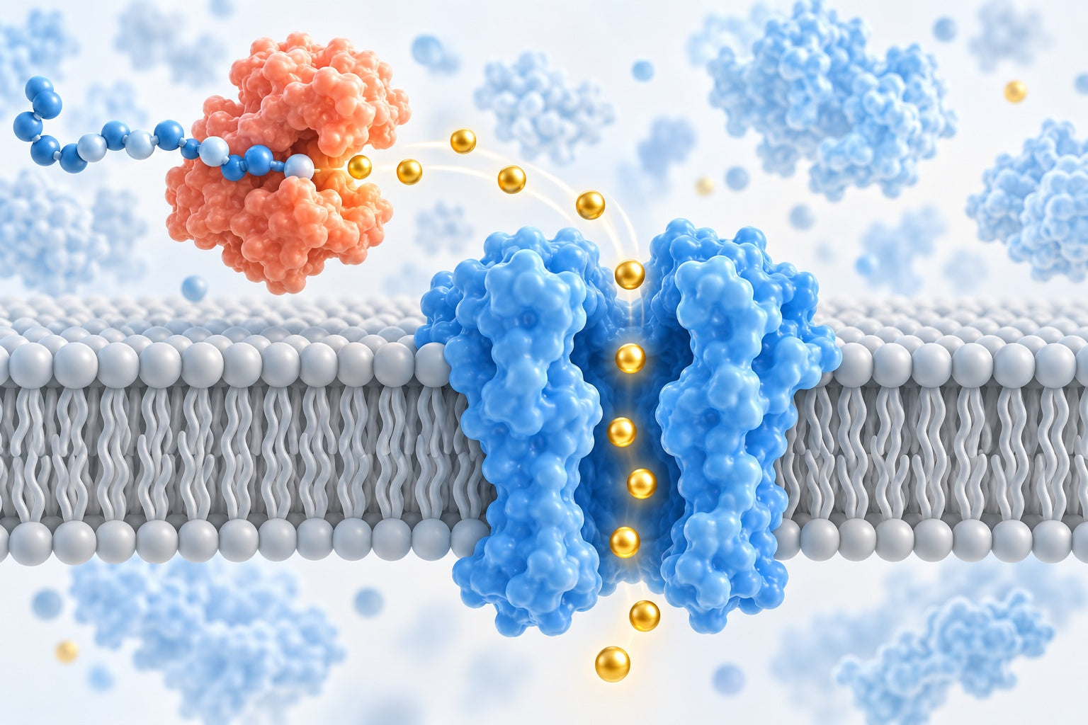 Conceptual illustration for Nanopore-based electrical and label-free sensing of enzyme activity in blood serum.