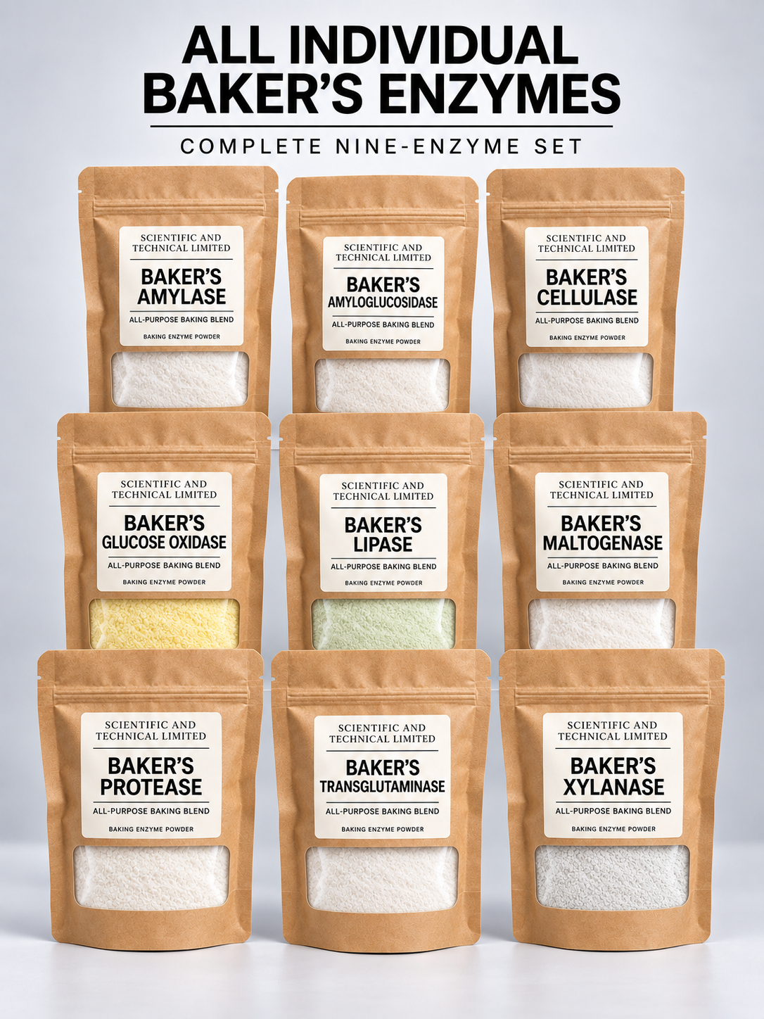 All Individual Baker's Enzymes