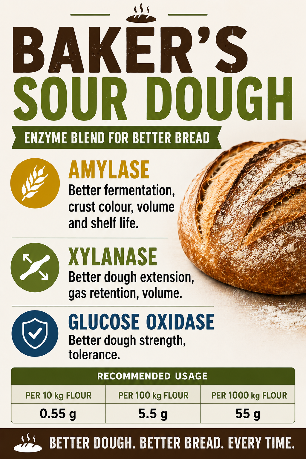 Baker's Sour Dough Enzymes