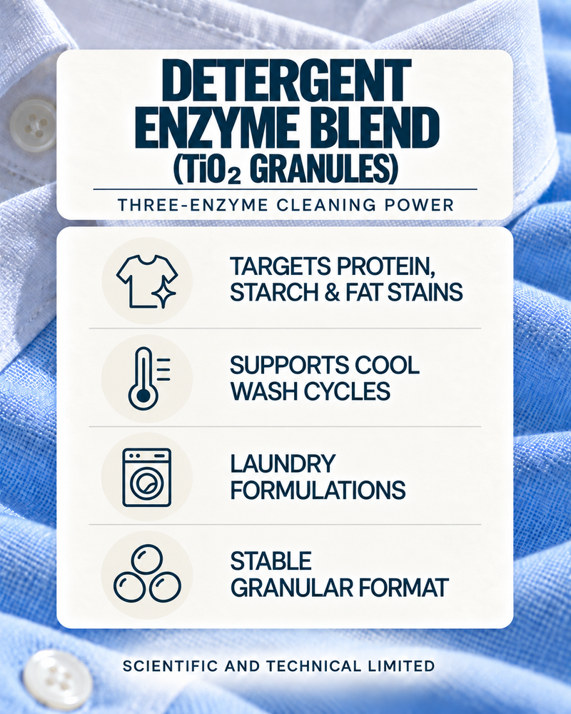Detergent Enzymes Blend (TiO2 granulate)