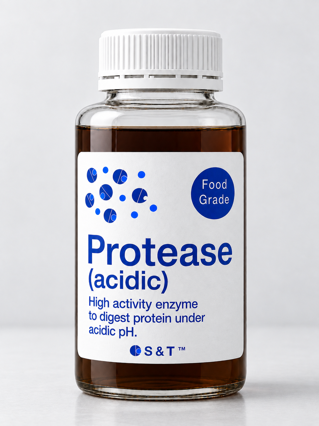 Acid protease enzyme bottle