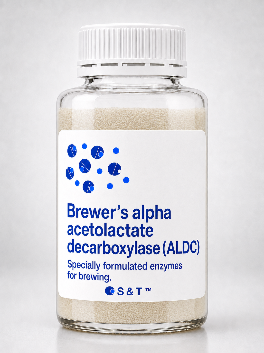 Brewer's alpha acetolactate decarboxylase (ALDC) product bottle