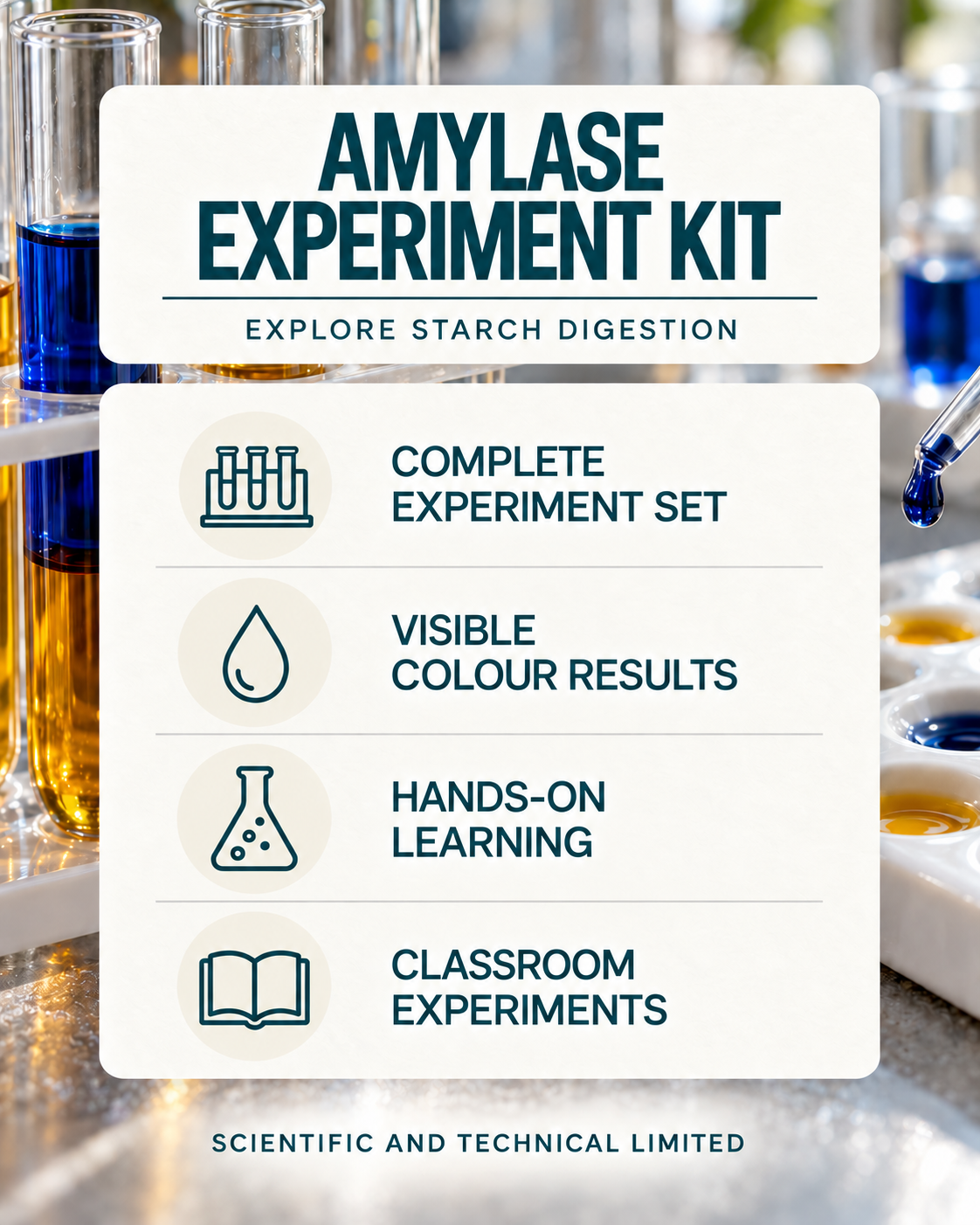Educational Enzyme Kit - Amylase product features
