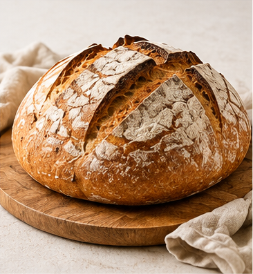 Rustic sourdough loaf