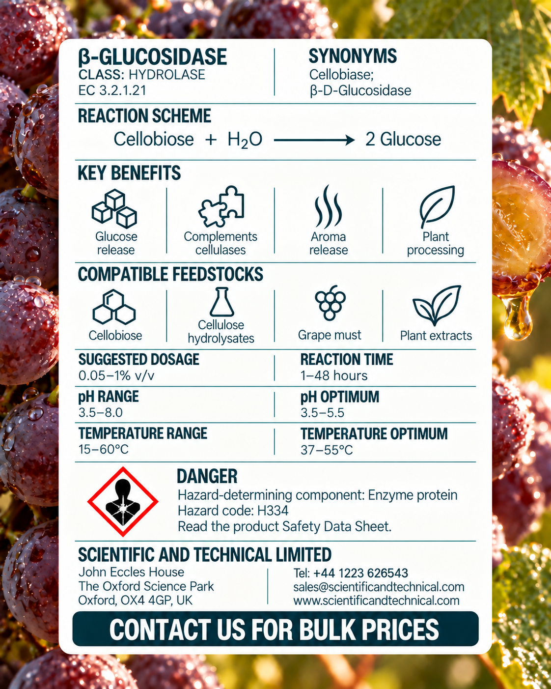 beta-Glucosidase back card: reaction, benefits, dosage and safety