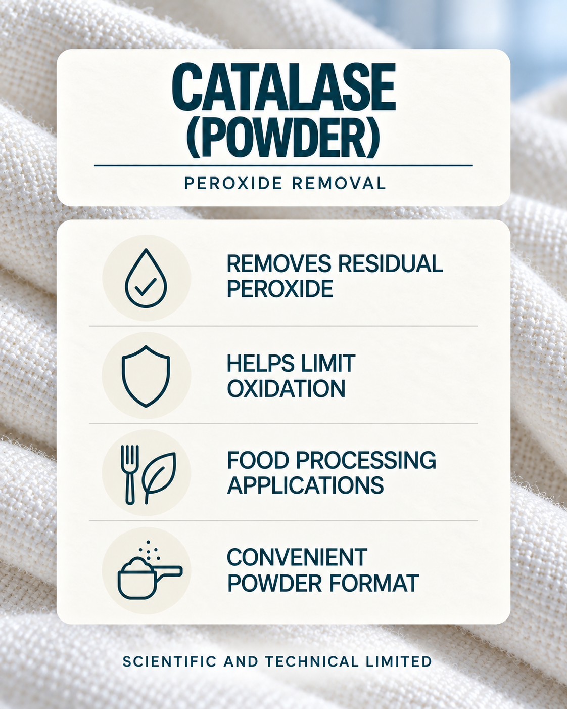 Catalase (powder) product features