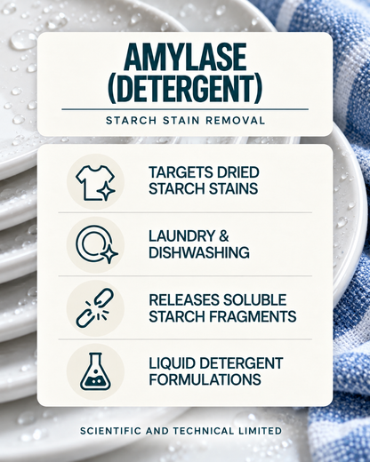 Amylase (detergent) product features