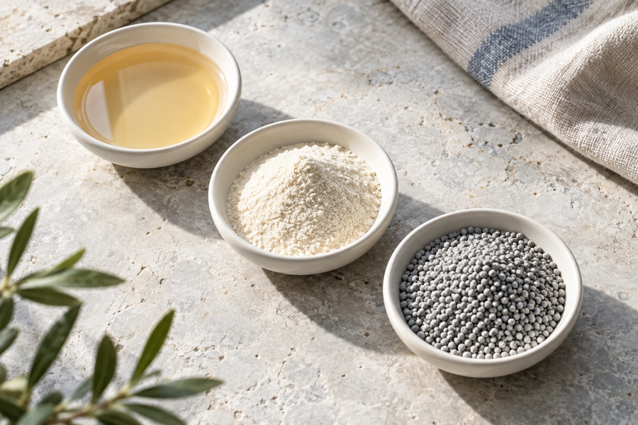 Liquid, Powder or Granulate Enzymes for Detergents?