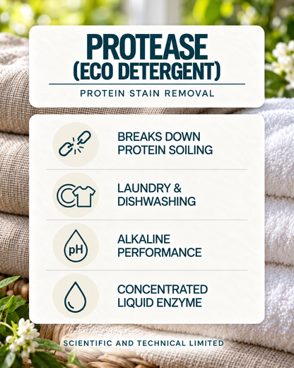 Protease (eco detergent) product features