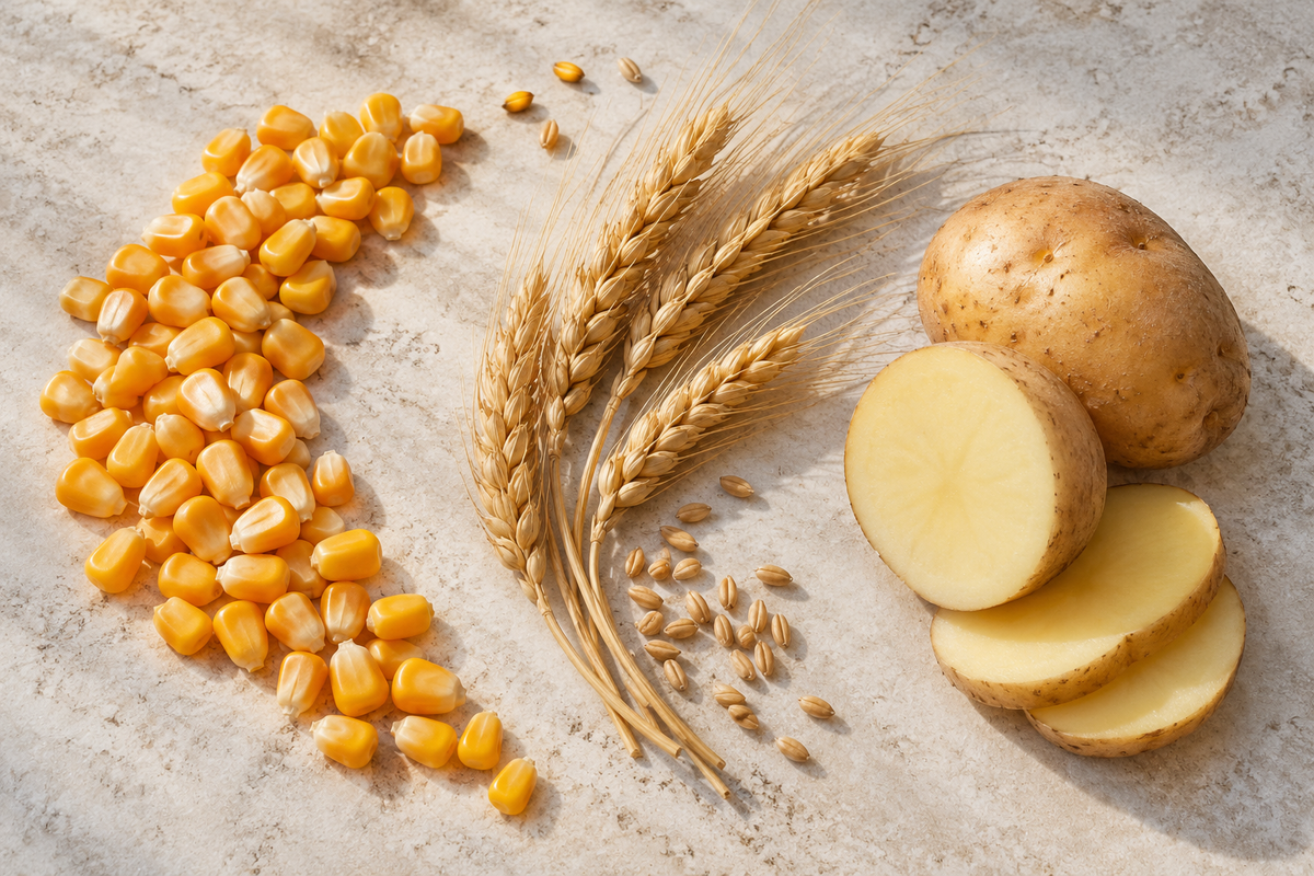 Enzymes for Starch Bioethanol: Corn, Grain and Potato Conversion