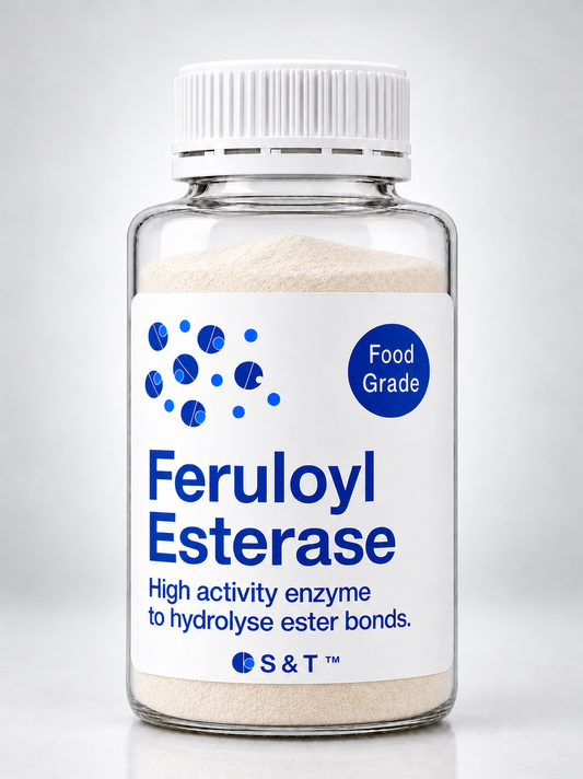 Feruloyl Esterase bottle containing fine enzyme powder