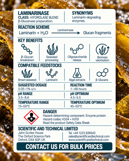 Laminarinase back card: reaction, benefits, dosage and safety