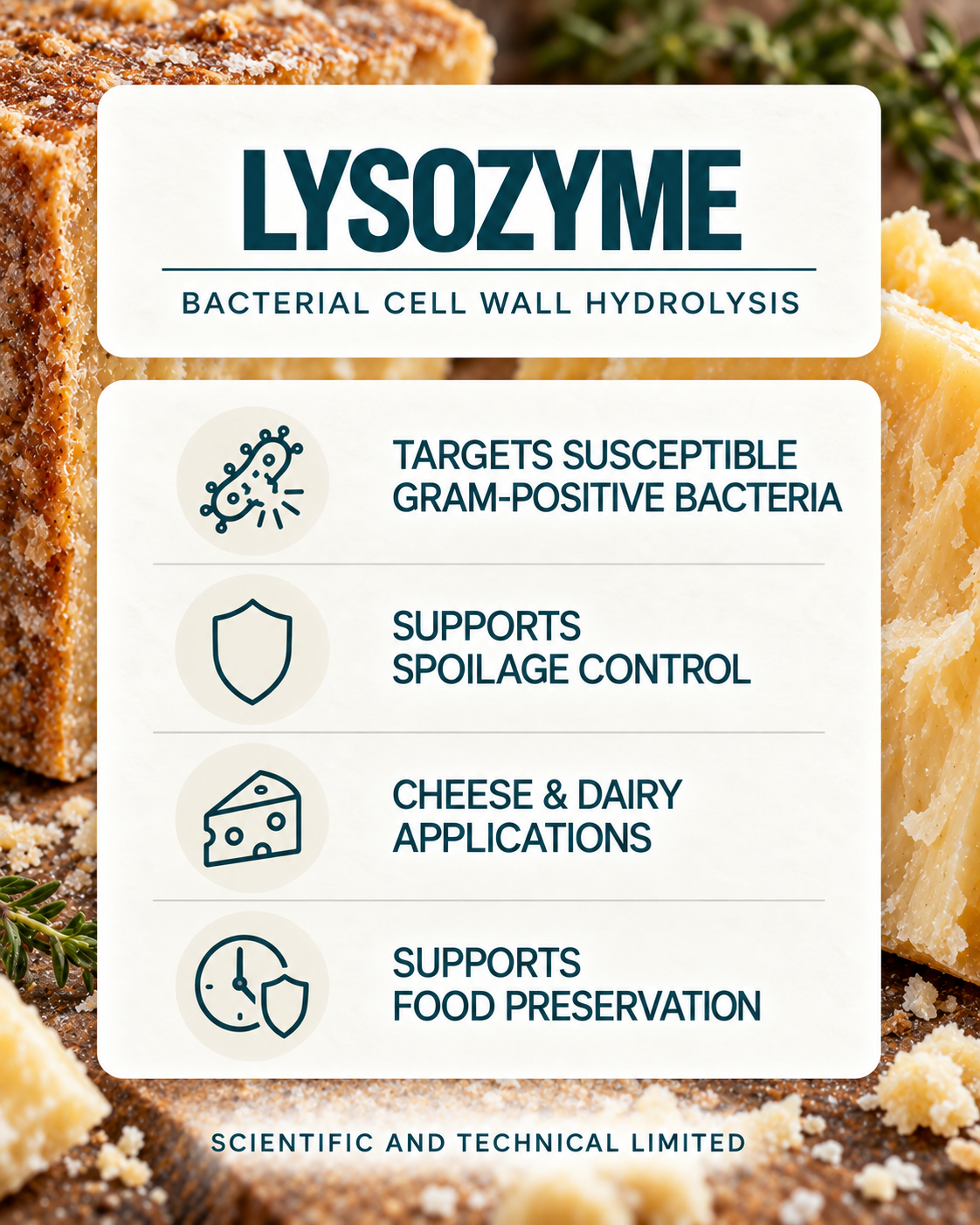 Lysozyme product features