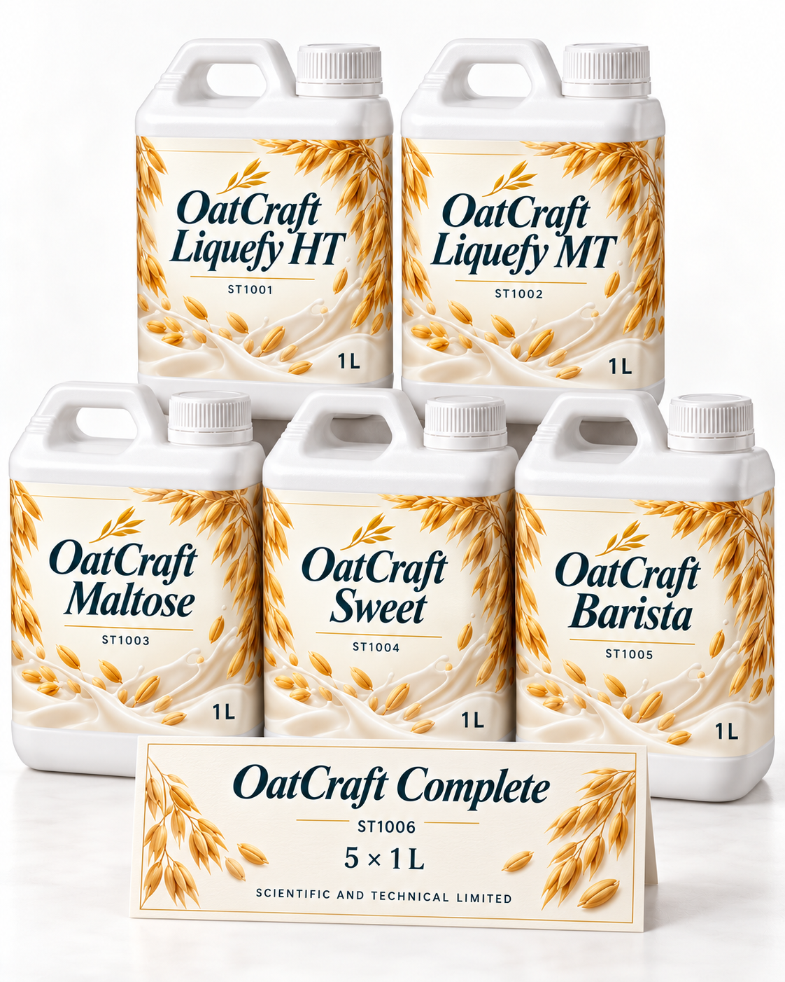 OatCraft Complete, ST1006, five 1 L jerry cans