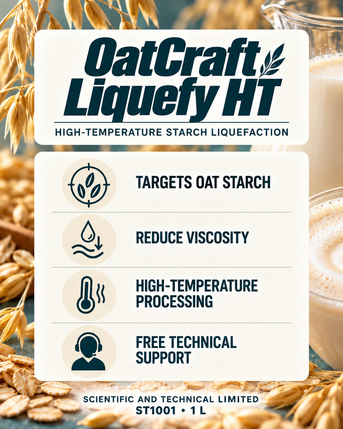 OatCraft Liquefy HT, ST1001, front card