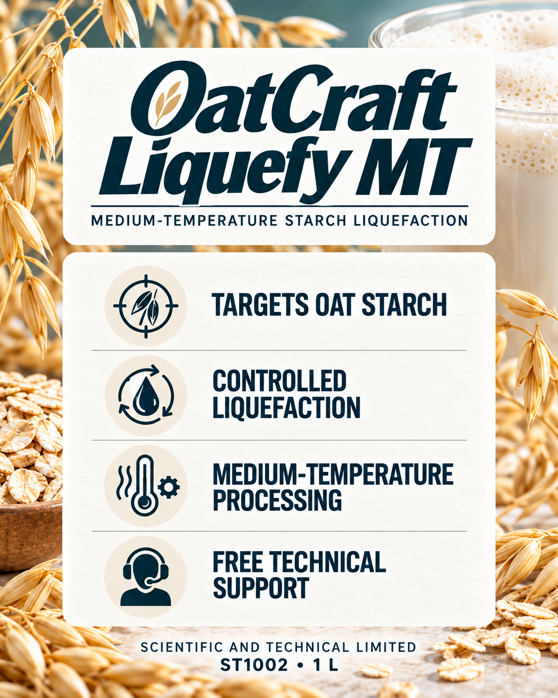 OatCraft Liquefy MT, ST1002, front card