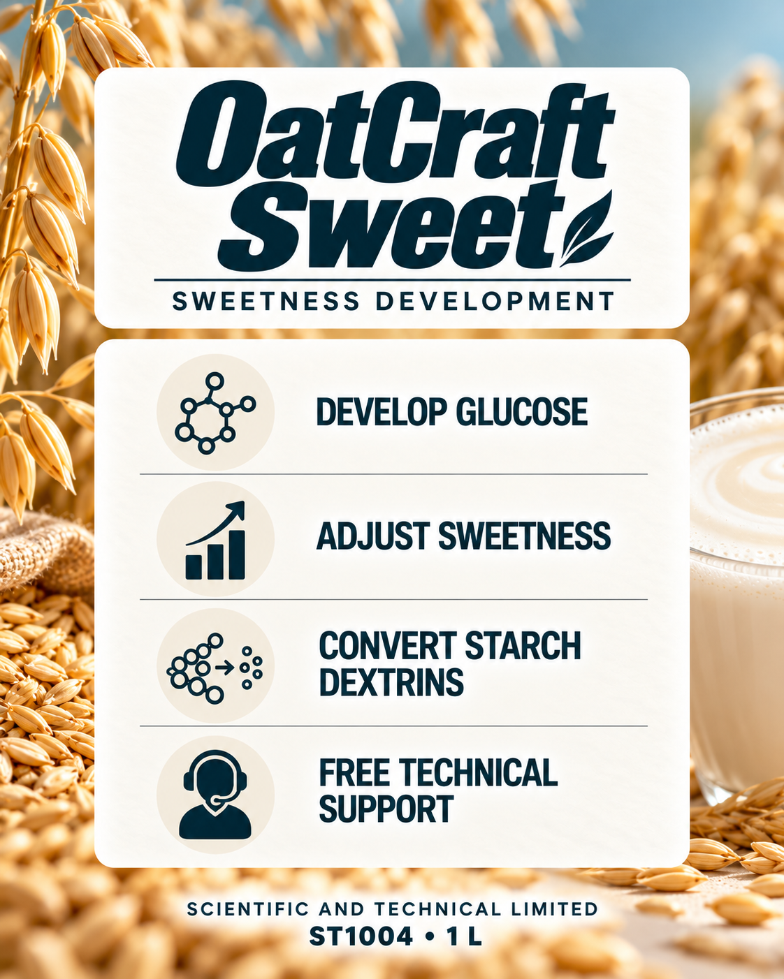 OatCraft Sweet, ST1004, front card