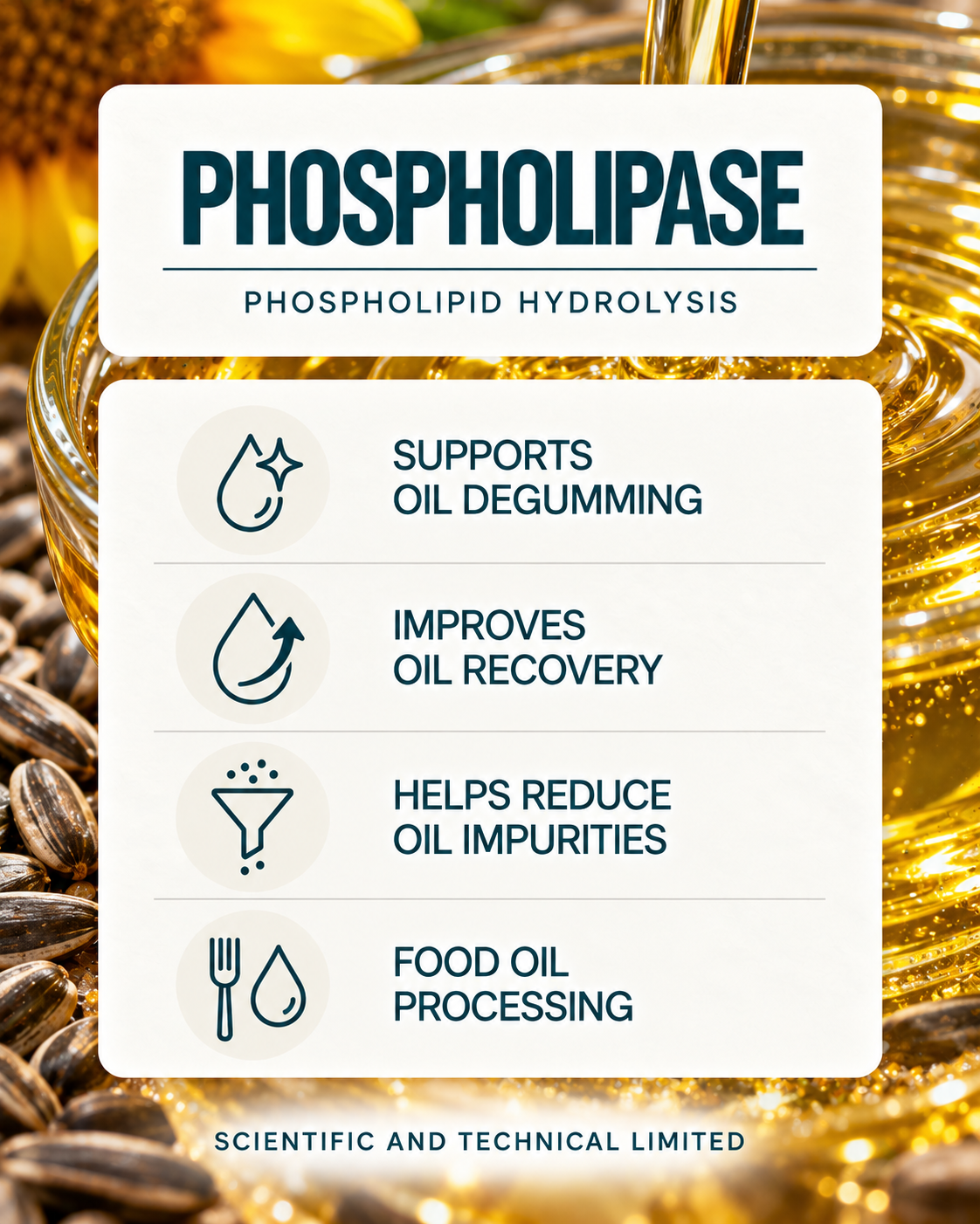 Phospholipase product features