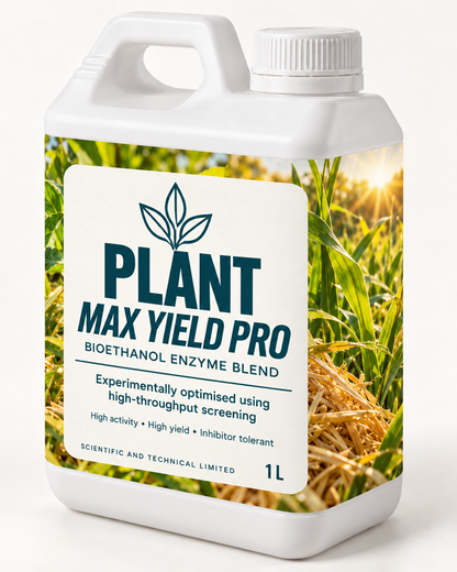 PLANT Max Yield Pro 1 L white bottle with wraparound label