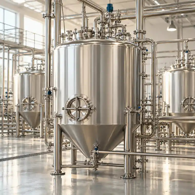 Clean stainless steel processing equipment