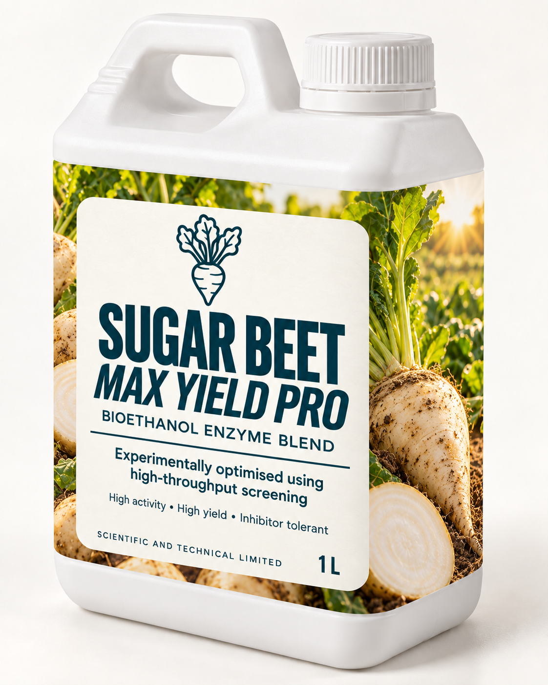 SUGAR BEET Max Yield Pro 1 L white bottle with wraparound label