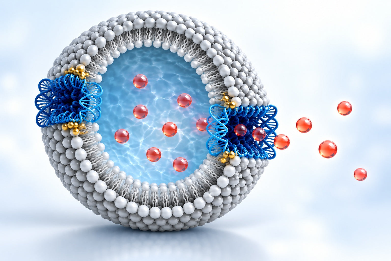 Conceptual illustration for Autonomous Homeostatic Synthetic Cells via Self-Gating DNA Nanopores